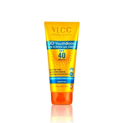 3D YOUTH BOOST Sun Screen Gel Creme SPF40 PA+++, VLCC (3D МОЛОДЁЖНЫЙ ИМПУЛЬС солнцезащитный гель-крем SPF40), 125 г.
