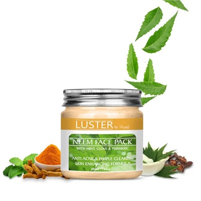 NEEM Face Pack, Luster (НИМ маска для лица, Ластер), 200 г.