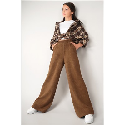 Брюки палаццо из футера для девочки Happyfox