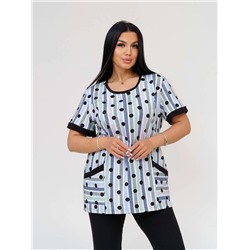 Костюм женский Текс-Плюс, цвет синий голубой черный