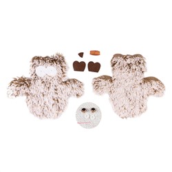 Мягкая игрушка из меха «Совенок» своими руками