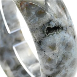Браслет кольцо из Агата мохового 75,8г