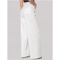 Джинсы-трубы с контрастной строчкой