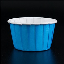Капсулы для маффинов с бортиком Polca Dot Голубые 50*40 мм, 20 шт