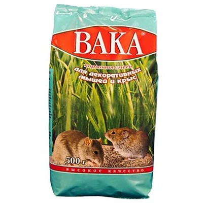 Корм ВАКА "ВК" для крыс и мышей 500г 8772АГ