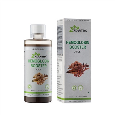 HEMOGLOBIN BOOSTER Juice, Alantra (Аюрведический сок ГЕМОГЛОБИН БУСТЕР повышение гемоглобина, Алантра), 500 мл.