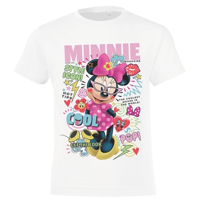 Футболка детская Minnie Covergirl, белая