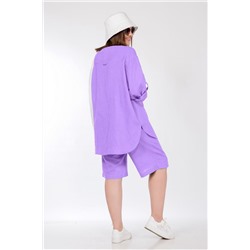 Lady Secret 2830 белый+аметистовый, Блуза,  Шорты