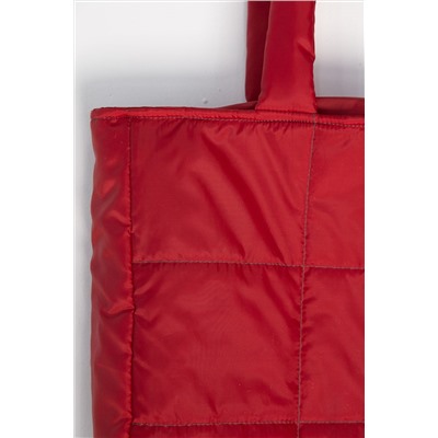 Сумка-шопер стеганая (красная) СШ06-46