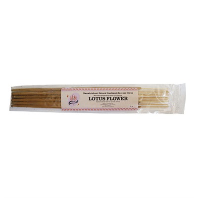 LOTUS FLOWER Ramakrishna's Natural Handmade Incense Sticks (ЦВЕТОК ЛОТОСА натуральные благовония ручной работы, Рамакришна), 20 г.