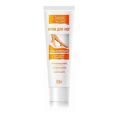 Iris Classic Care. Крем для ног "Увлажняющий" для сухой кожи стоп, 100мл 3182 В
