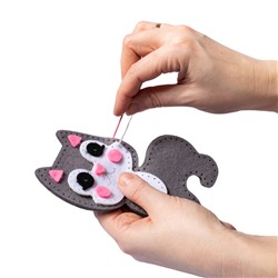 Мягкая игрушка из фетра «Котенок» своими руками