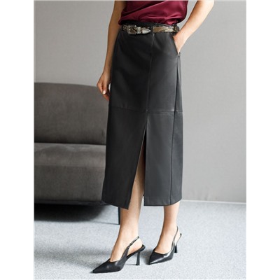 Юбка-карандаш из искусственной кожи