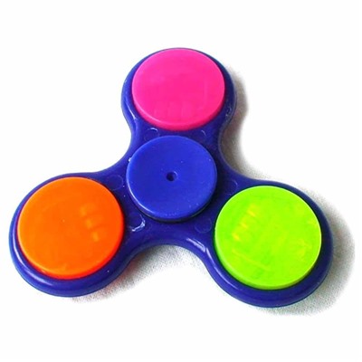 Антистресс Hand Spinner Спиннер светящийся 8см синий SH 999399