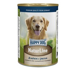 Хэппи Дог Natur Line консерва Ягненок с рисом для собак (НФКЗ) 0,41кг АГ