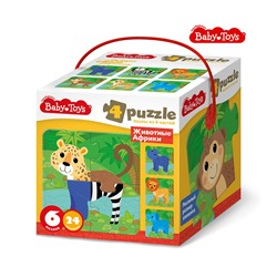 Пазлы MAXI «Собери свою зверюшку. Животные Африки» (24 элемента) Baby Toys