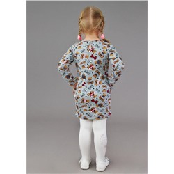 Платье Колокольчик (Мишки длинный рукав) 3-401