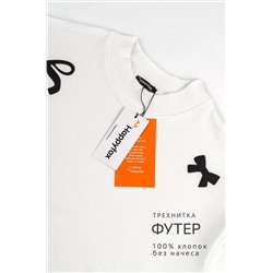 Свитшот оверсайз для девочки из футера трехнитки Happyfox