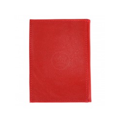 Обложка для авто+паспорт Premier-О-78 натуральная кожа красный ладья (35)  202065