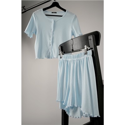 Женская пижама с шортами из ажурного хлопка Happyfox