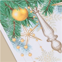 Наклейка для окон «Новогодние игрушки», многоразовая, 33 × 50 см