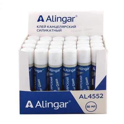 Клей силикатный Alingar  50мл губчатый аппликатор (выпис.по 2шт.) AL-4552 АКЦИЯ! СКИДКА 10%