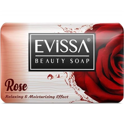 EVISSA Мыло туалетное 100г Роза  карт.уп.(Турция)