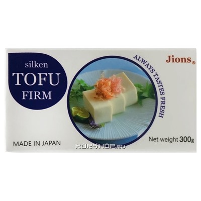 Тофу Silken Tofu Firm Jions, Япония, 300 г. Срок до 13.08.2024.Распродажа
