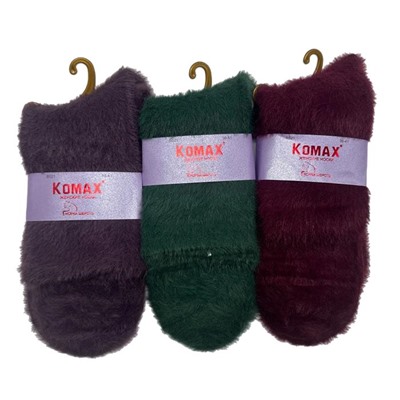 Носки  Жен.  Р-р 36-41 KOMAX (88%норка,15% шерсть,полиамид) Цвета в ассорт B521-6