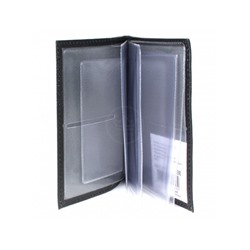 Обложка для автодокументов Premier-О-71 натуральная кожа черный ладья (327)  193323