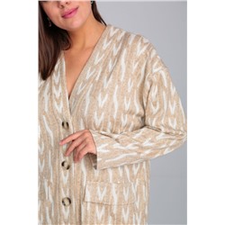 Mubliz 011 бежевый, Кардиган,  Брюки