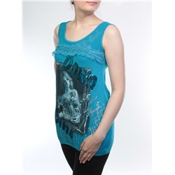 006D0418001 Туника женская (90% вискоза, 10% эластан ) размер свободный 44-46