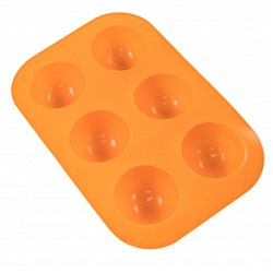 Форма силиконовая Полусфера 55 мм, 6 ячеек