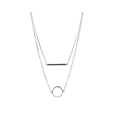 Колье из серебра без вставки, Ю-55042р