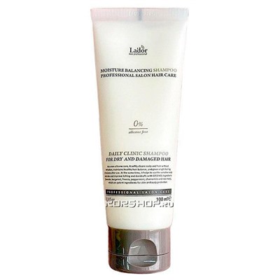 Увлажняющий бессиликоновый шампунь Moisture Balancing Lador, Корея, 100 мл Акция