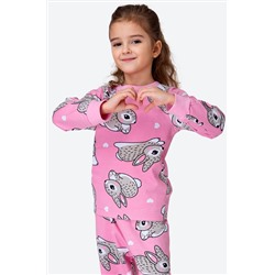 Пижама из футера с начесом для девочки Happyfox