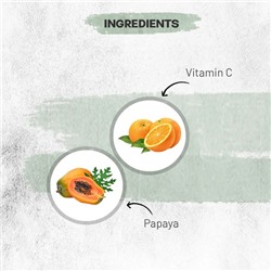 PAPAYA FRUCARE Face Wash, Luster (ПАПАЙЯ ФРУКЕА травяной гель для умывания без сульфатов и парабенов С ЭКСТРАКТОМ ВИТАМИНА C, Ластер), 110 мл.