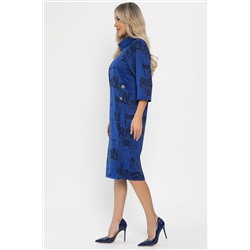 Платье трикотажное Конфетти (синее) П14294-18М