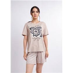 CLE LP12-977/1 Комплект жен. Harmony, бежевый/св.бежевый, Таблица размеров на женскую одежду «ЭЙС», «ТЕТ-а-ТЕТ» и «CLEVER WEAR» из трикотажа, Таблица размеров на женскую обувь