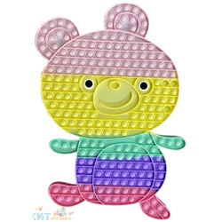 POP IT antistress Сенсорная игрушка с пузырьками МИШКА БОЛЬШОЙ / ПОПИТ / ПОП ИТ / Вечная пупырка popit_big_bear, popit_big_bear