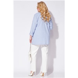 Liliana 1165Бр-П небесный, Брюки,  Жакет,  Топ