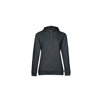 Толстовка с капюшоном женская Hoodie, серый меланж (антрацит)