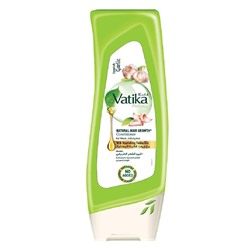 Vatika SPANISH GARLIC, Natural Hair Growth CONDITIONER, Dabur (Ватика ИСПАНСКИЙ ЧЕСНОК, Кондиционер ДЛЯ РОСТА ВОЛОС, для ослабленных и выпадающих волос, Дабур), 400 мл.