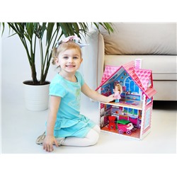 Кукольный двухэтажный домик быстрой сборки «Вилла» Серия Dream House