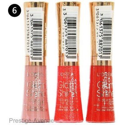 Блеск для губ Loreal GlamShine Natural Glow (упак 3 шт)