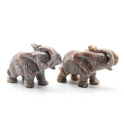 Слоник из яшмы 80*30*53мм, 125гр