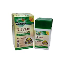 NITYAM Tablet, Zandu (НИТЬЯМ в таблетках, природное слабительное, Занду), 30 таб.