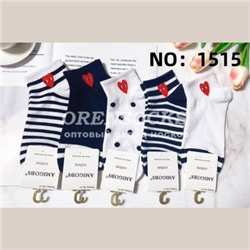 НОСКИ ЖЕНСКИЕ УКОРОЧЕННЫЕ ХЛОПОК АССОРТИ С ПРИНТОМ AMIGOBS 1515