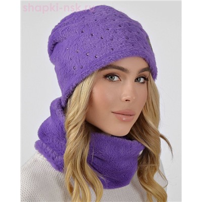 Кролик Комплект флис (колпак+снуд) (56-58)