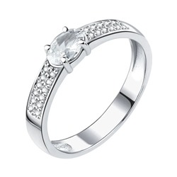 Кольцо из серебра куб.циркон., Л-11808